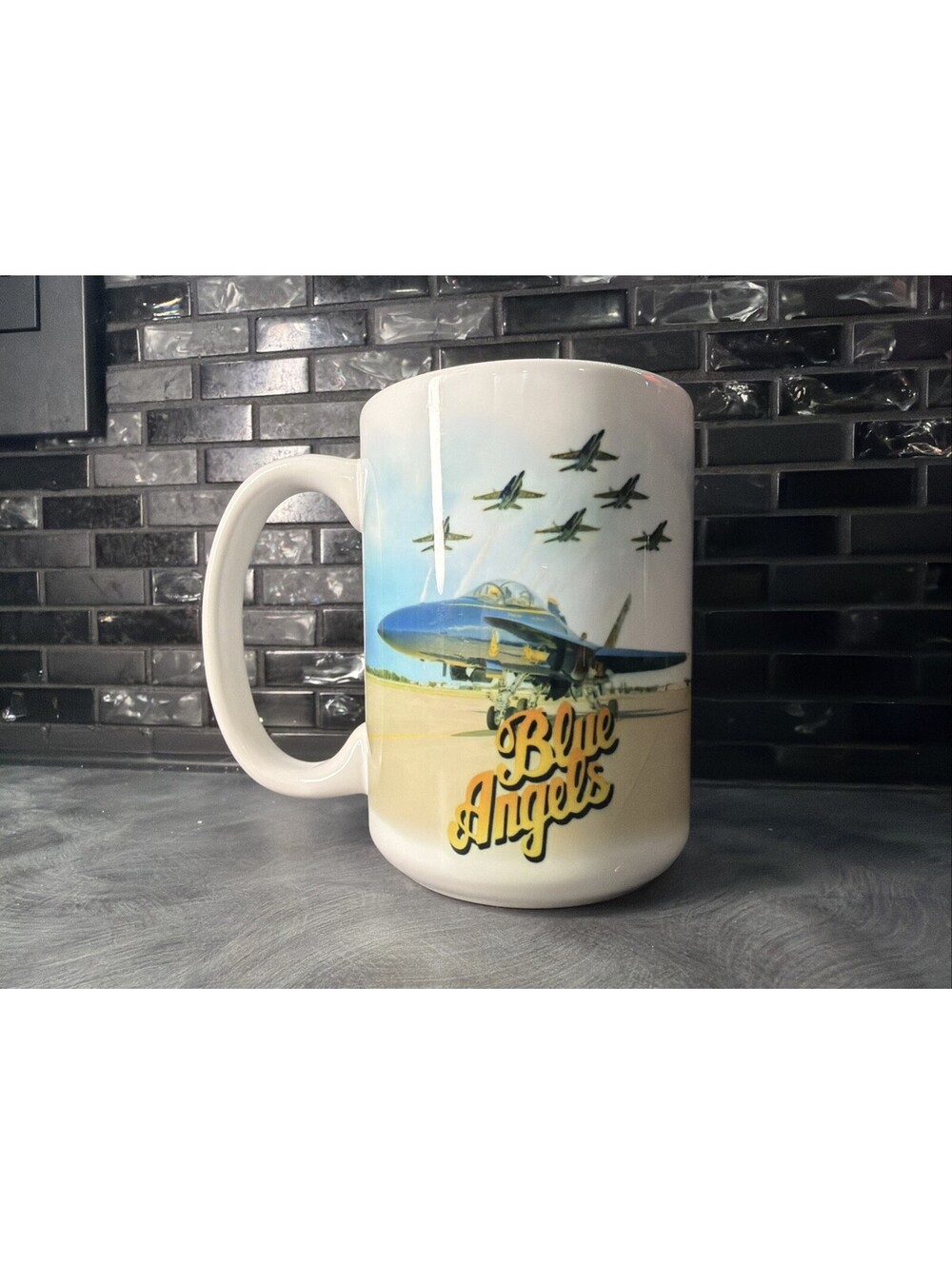 Blue Angels US Navy Coffee Mug Air Show Aviation F/A-18 Hornet Ceramic Cup